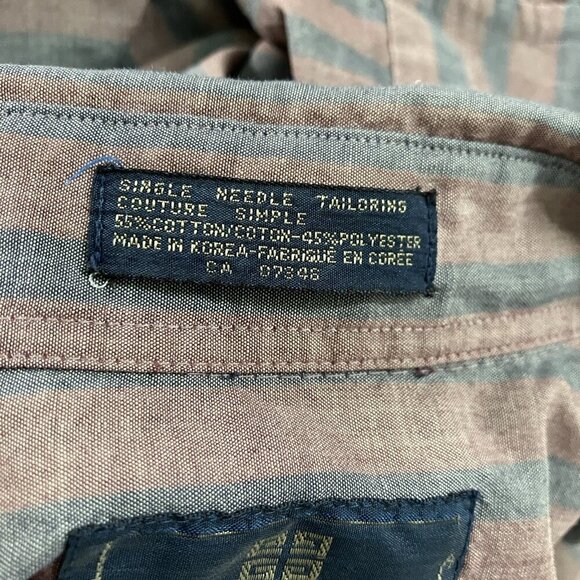 Vintage Givenchy Couture Shirt Mens M Striped Button Up - Picture 8 of 8